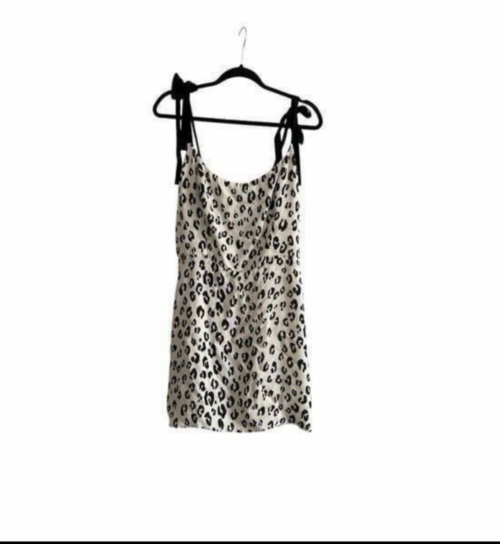 NWT REFORMATION Dress - Snow Leopard Size 12
